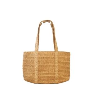 Draper James Tan Woven Tote